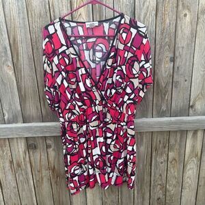 Vintage Motherhood Maternity blouse crisscross short sleeve size 2X